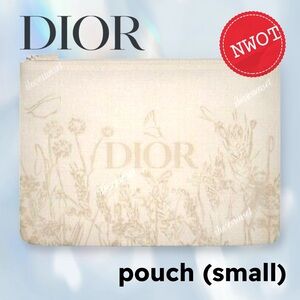 ⬇️*⚡️🆕*NWOT* DIOR | SMALL | Spring Flowers Cream Pouch